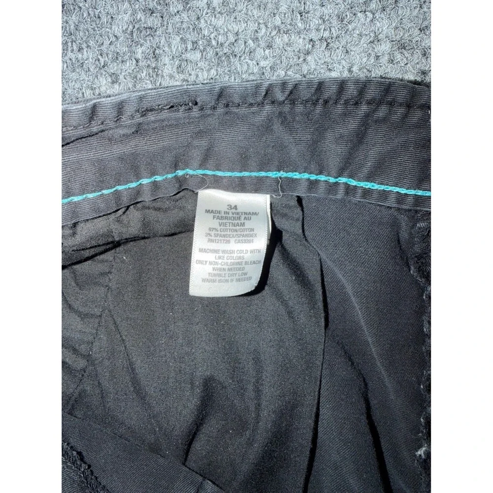 Aeropostale Classic Cotton Stretch‎ Cargo Shorts Black Size 34
